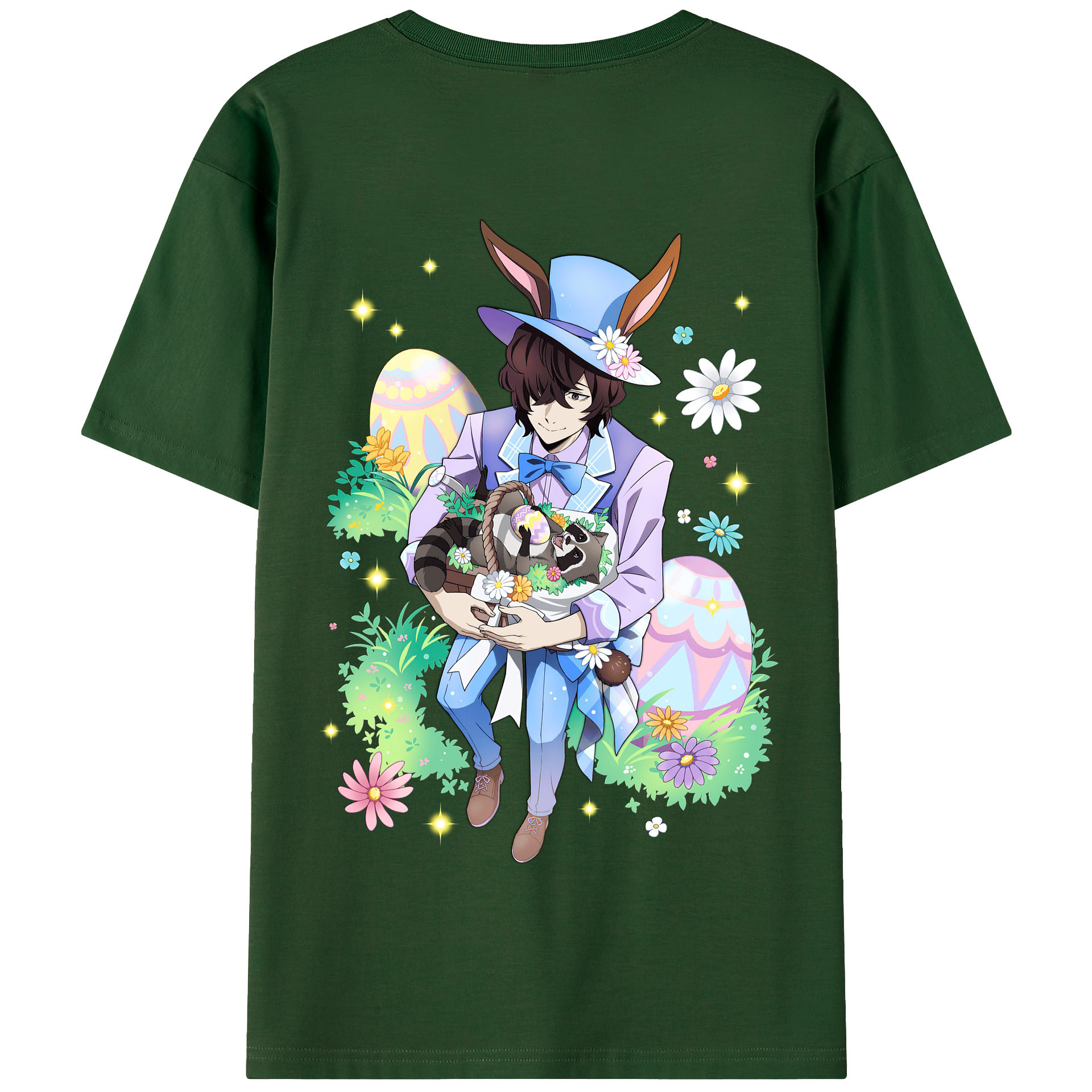 （画像用） 文豪ストレイドッグス Bungo Stray Dogs 綿100％半袖Tシャツ（背面プリント）